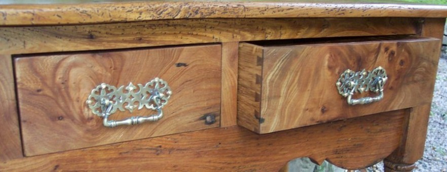 Reclaimed Elm Side Table